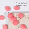 Pulsera de Cuentas de Polvo de Coral Collar Cuerda de Mano Garra de Gato Fresa Caramelo Estrella de Mar Concha Rosa