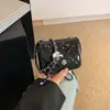 Mini bolso pequeño para mujer 2026 nuevo estilo moda brillante pequeño estilo Chanel rombos cadena bandolera bolso cuadrado pequeño