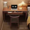 Mesa de Madeira Maciça para Casa, Pequena Mesa de Escrita de Cabeceira para Apartamento, Mesa Longa de Estudo para Estudante no Quarto, Mesa de Computador para Adulto