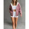 Sudadera con capucha y cremallera de estampado de leopardo 2026 transfronteriza, cárdigan casual de manga larga de corte holgado, moda femenina europea y americana