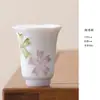 Xícara de Chá Yutian Pintada à Mão com Cor Underglaze Roxo Copo Único Copo do Mestre Casa Luxo Conjunto de Chá Kung Fu Xícara de Chá Feminina