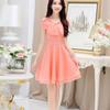 Gongyu Weng Verano Nuevo Hombro Lazo Gasa Vestido de Mujer Vestido de Hada Falda Elegante Moda
