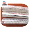Fabricante de Weifang Manguera de Plástico Trenzada de Fibra de PVC Enrollado de Aire y Reforzada con Alambre Tubería de Agua Tubería de Agua Transparente Anticongelante