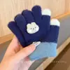 Guantes para Niñas, Forro de Felpa de Invierno, Guantes Cálidos de Cinco Dedos, Estilo Otoño e Invierno, para Niños, Niños y Niñas, Bebés, Niños Bebés, Invierno