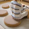 Almofada Futon Japonesa para Casa Tatami Varanda Redonda Espessa Assento de Janela de Canto para Adoração a Buda Tapete de Meditação