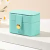 Caja de Joyería Minimalista Estilo Ins Portátil de Viaje Caja de Almacenamiento de Joyería para Pendientes, Anillos, Collares Organizador de Viaje