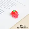 Legumes e frutas pequena tartaruga luminosa resina diy jóias acessórios par saco cego maré jogar pequenos ornamentos atacado