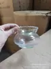 Tanque de peces redondo de cristal transparente con encaje, tanque para tortugas, peces dorados, jarrón de cristal hidropónico, mini tanque de peces ecológico con encaje