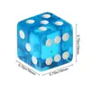 Suministro transfronterizo suministra tamiz de dados azul cielo transparente ángulo recto mesa de color accesorios de juego de mesa 19 mm