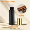 Botella Rollerball en Stock, Botella de Vidrio Ámbar para Aceite Esencial, Botella de Vidrio Transparente de 5 ml, Botella Aplicadora de Líquido de 15 ml con Bola de Acero, 10 ml