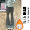 Calça Jogger Lulu Cinza Forrada com Fleece para Mulheres, Nova Coleção Outono/Inverno 2025, Cintura Alta, Caimento Justo, Casual, para Figuras Baixas