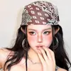 Pañuelo para la cabeza de chica hot Y2K americano del milenio, pañuelo cuadrado cool de estilo callejero hip-hop, nuevo accesorio fino simple decorativo para el cabello