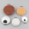 Tapa de agujero para pasar cables de escritorio de computadora, plástico, 50, caja de roscado, tapón de agujero para cables, escritorio blanco, 60, tapa de agujero para cables, agujero de roscado redondo