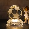 Novos Enfeites de Bola de Cristal Base Luminosa Artesanato de Cristal Criativo Presentes Luz Noturna para Interior 3D Base de Vidro