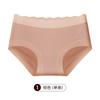 Roupa Íntima Feminina Algodão Antibacteriano Algodão 7A Virilha 2024 Novo Outono e Inverno Alta Elasticidade Nua Sem Marcas Meninas Shorts Triângulo