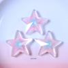 Serie de brillo estrella estrella de cinco puntas diy funda de crema para teléfono marco de fotos caja para audífonos accesorios resina accesorios de joyería