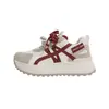 Zapatos de Forrest Gump para Mujer Primavera 2026 Nuevos Zapatos Casuales de Running de Suela Gruesa que Aumentan la Altura Zapatos de Moda Casuales con Retazos para Mujeres Bajitas