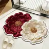 Novo Tapete de Chão Estilo Seda Hall de Entrada Tapete Decorativo para Pés Banheiro Tridimensional Absorção de Água Tapete Antiderrapante Dropshipping