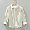 Comércio Exterior Transfronteiriço Dropshipping Aliexpress Mais Vendido Alta Qualidade Algodão Lavado Primavera Camisa Casual Versátil Jaqueta Camisa para Homens