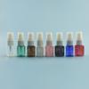 Songshun Spot 10ml Botella Bomba Pequeña Cuadrada Media Cubierta Boca de Pollo Polvo Fino Agua de Hidrosol Emulsión Mascota Plástico Sub-Botella