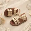 Sandalias de Princesa Mariposa para Niñas Suela Suave Antideslizantes Velcro Punta Abierta Retro Zapatos de Playa para Niños