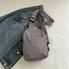 Bolsa de Peito Fashion para Exterior 2025 Nova Bolsa Transversal Leve Mochila Pequena Esportiva Bolsa de Cintura Nicho Bolsa de Armazenamento de Grande Capacidade