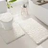 Tapete de porta jacquard de algodão transfronteiriço tapete de banho antiderrapante conjunto de tapetes tapete de entrada de banheiro absorvente para os pés