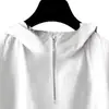 Chaleco de Color Sólido sin Mangas con Media Cremallera para Hombre, Estilo Simple de Ropa de Trabajo con Capucha, Top Chaleco Versátil Casual para Viajero