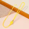 Novo pingente de corda trançada à mão com nó quadrado estilo chinês para sachê DIY, borla, acessório cultural, corda para pendurar na cintura, atacado