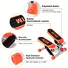 Mini Escaladoras para Ejercicio, Escaladoras de Escalones para Ejercicio en Casa, Máquina de Step Fitness con Banda de Resistencia y Contador de Calorías, Equipo de Ejercicio para Oficina en Casa