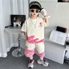 Ropa de Verano para Niños Ropa Infantil Transfronteriza 2026 Nuevo Estilo de Verano Conjunto Casual Fresco para Niño Conjunto de Dos Piezas de Moda Tendencia