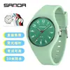 Sanda Reloj de Cuarzo de Moda Simple Popular Fresco y Versátil para Hombre y Mujer Resistente al Agua Reloj Deportivo para Estudiante Fabricante Venta al por Mayor