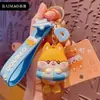 Chaveiro Criativo de Desenho Animado Pingente Boneca Pequena Coelho Brotando Pintura Famosa Boneca Requintada Chaveiro de Carro Atacado