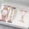 Pulseira Estilo Europeu e Americano Padrão Turquesa Negra Personalizada Corrente Feita à Mão Quadrado Preto Tendência Elegante Conjunto de Acessórios para Relógio de 4 Peças