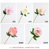 Flores Artificiales de Peonía China Vintage con un Toque de Lujo, Ramos de Flores Falsas Realistas, Flores de Mano de Alta Calidad, Arreglos Florales Artificiales para Sala de Estar