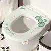 Fragancia Integrada, Nueva Cubierta Impermeable para Asiento de Inodoro, Universal para Todas las Estaciones, Adhesiva, Cojín para Asiento de Inodoro sin Lavar