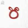 Conejo de Dibujos Animados Pintado de Colores Hebilla de Resorte Anillo Abierto Colgante Accesorios para Joyería DIY Colgante para Llavero Bolsa