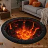 Alfombra redonda decorativa de Halloween para dormitorio y sala de estar, resistente a la suciedad, nuevo artículo popular de venta cruzada para Amazon y Temu