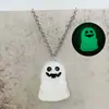 Aretes de Halloween Fantasma Luminoso 3D Calabaza Dulce de Maíz Colgante Collar Joyería de Halloween