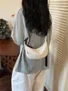 2026 Bolso de Lona Casual Sencillo Gran Capacidad Bolso Dumpling de Moda Bolso Cruzado para Mujer Bolso Cruzado de Lona Tipo Dumpling