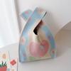 2025 Bolsa de Sacola de Flores Juejiang Mãe Deusa Nicho Poliéster Tricô Manual Bolsa de Presente de Casamento