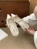 Sapatos Mary Jane Nude com Bico Fino Francês Suave, Aumento Interno de 3cm, Laço Duplo, Novos Sapatos de Salto Único Femininos 2025