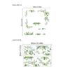 Decoración de ambiente de planta verde transfronteriza sala de estar dormitorio balcón pegatinas para puerta pared de fondo autoadhesivas removibles pegatinas de pared de pvc