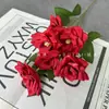 Flores Artificiais, 6 Cabeças de Rosas Elegantes, Adequadas para Decorações de Casamento, Decoração de Casa, Arranjos Florais, Adereços de Fotografia e Vendas Transfronteiriças