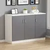 Armário de Armazenamento Personalizado com Portas, Armário para Janela de Canto com Proteção Solar, Armário de Chão, Armário de Armazenamento, Armário Simples Moderno para Varanda com Abertura Superior