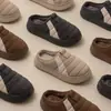 Pantuflas de Pana Gruesas de Algodón Hamuding para Hombres y Mujeres Pareja Más Terciopelo Cálidas para Interiores Hogar Antideslizantes Se Pueden Usar Afuera Pantuflas de Algodón