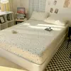 2026 Novo Estilo Algodão Fofo Nuvem Kapok Gaze Enrugada Lençol de Cama de Solteiro Peça Única Estudante Cama Refrescante de Verão Lençol de Cama
