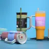 Taza de Café de Acero Inoxidable 304 Transfronteriza de 40 oz con Correa para Llevar, Taza Térmica Portátil, Taza de Agua de Aspecto Elegante para Exteriores Montada en Coche