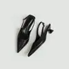 Sandálias de Salto Alto Stiletto Bico Fino Estilosas para Mulheres com Tiras Traseiras Xadrez, Sapatos Fechados na Ponta Modernos e Versáteis - Atacado Transfronteiriço Europeu e Americano