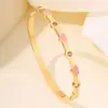 Pulsera Popular de Moda Versátil Transfronteriza para Mujer, Lujo Ligero, Sensación de Alta Gama, Estilo Europeo y Americano, No se Desvanece, Exquisita Pulsera de Cielo Estrellado con Circonitas